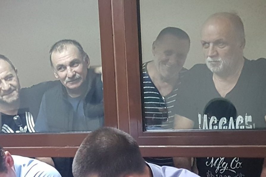 Фото: Риза Асанов (слева направо: Руслан Трубач, Кязим Аметов, Бекир Дегерменджи)
